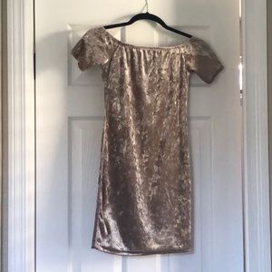 Body con velvet mini dress